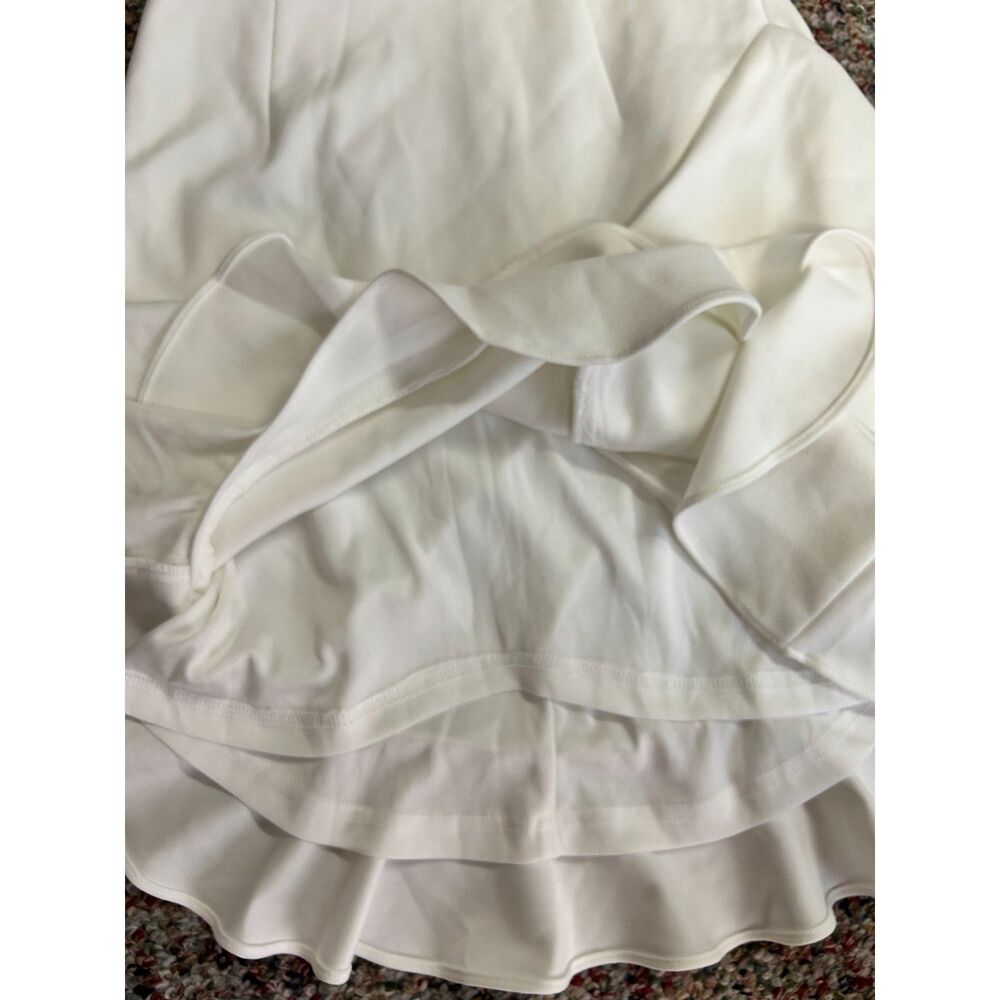Selfie Leslie Women's NWOT Corby White Ruffle Strapless Bandeau Dress Size M - Picture 9 of 16